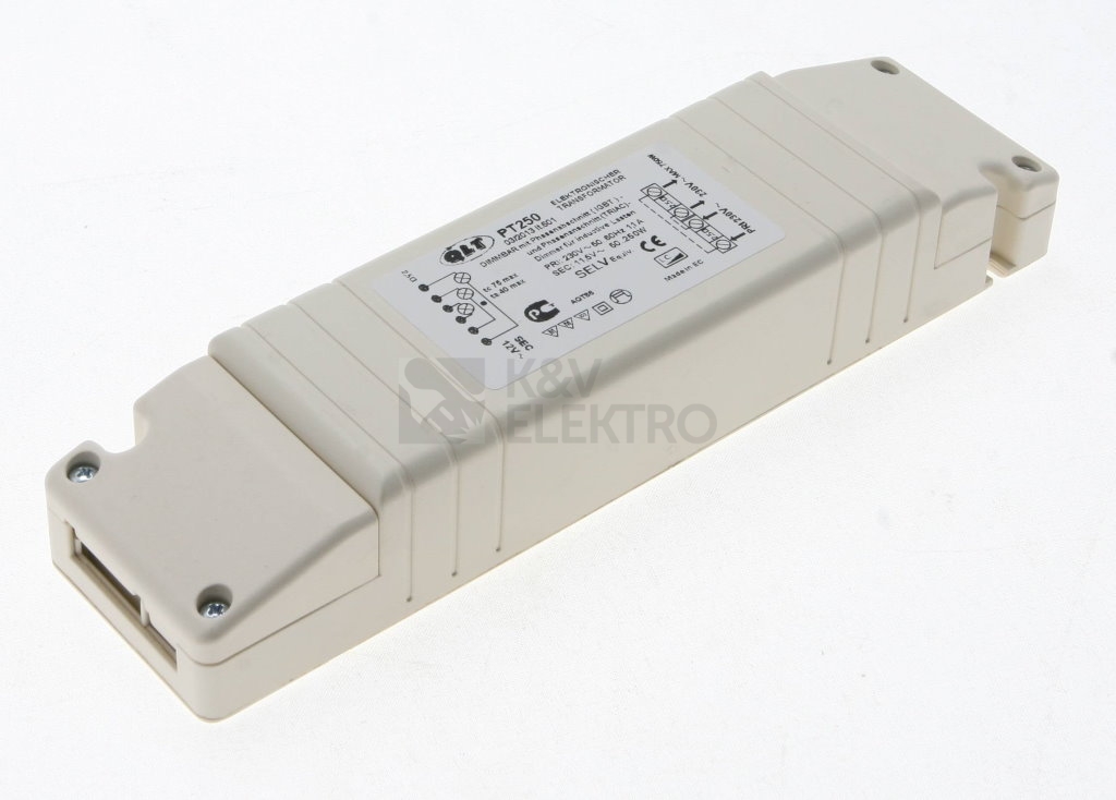 Obrázek produktu Elektronický transformátor QLT PT250 75-250W 12VAC IP40 0