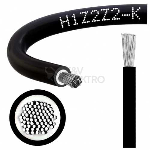  Solární kabel H1Z2Z2-K 4 SW 4mm2 černý