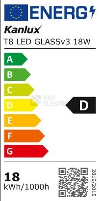 Obrázek produktu LED trubice zářivka Kanlux T8 LED GLASSv3 18W-CW EM/230V 120cm 18W (36W) 6500K studená bílá G13 26065 2