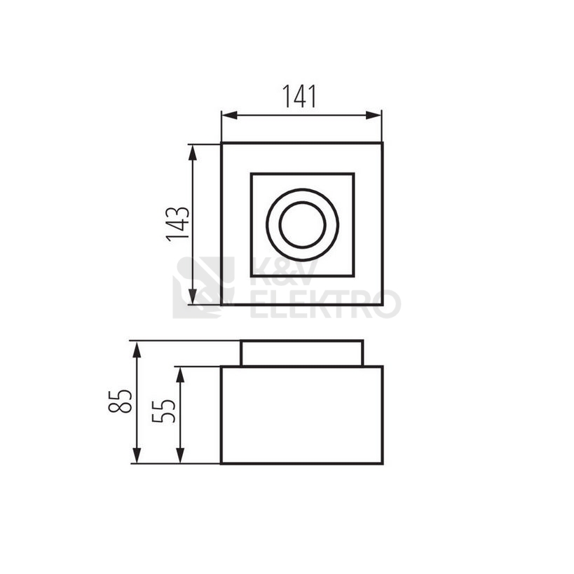 Obrázek produktu Svítidlo Kanlux STOBI DLP 50-W GU10 26831 6