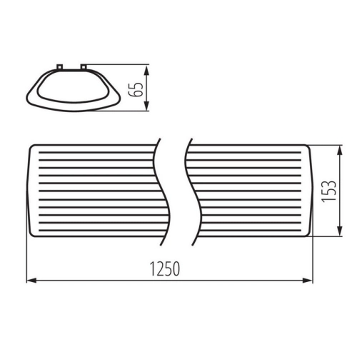 Svítidlo pro LED trubice T8 Kanlux MEBA 4LED 2X120 PS 26961 (obrázek 3)