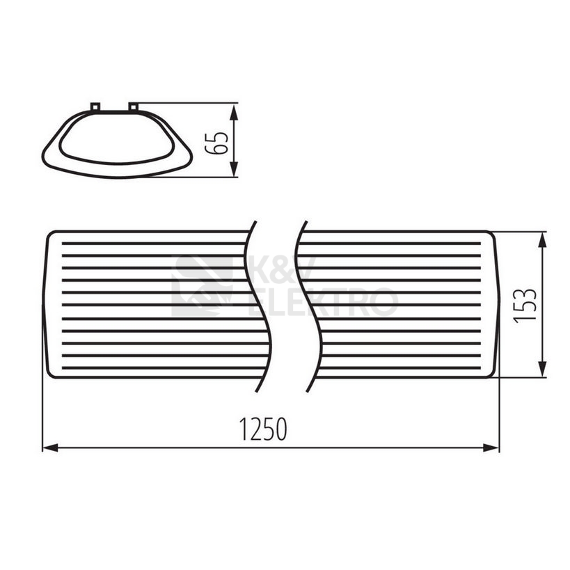 Obrázek produktu Svítidlo pro LED trubice T8 Kanlux MEBA 4LED 2X120 OP PS 26964 2