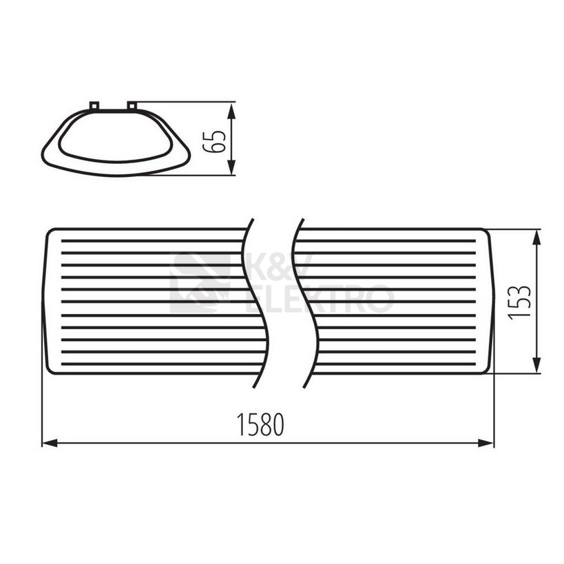 Obrázek produktu Svítidlo pro LED trubice T8 Kanlux MEBA 4LED 2X150 OP PS 26965 2