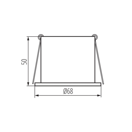 Podhledové svítidlo bez patice Kanux SPAG D W/G 27327