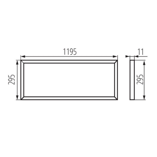LED panel Kanlux BRAVO S 40W12030NW W 28022 (obrázek 3)