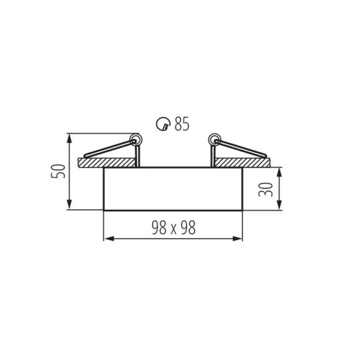 Podhledové svítidlo bez patice Kanux MINI GORD DLP-50-B 28781 (obrázek 8)