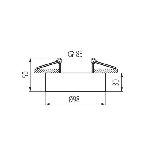 Podhledové svítidlo bez patice Kanux MINI BORD DLP-50-B 28783 (obrázek 9)