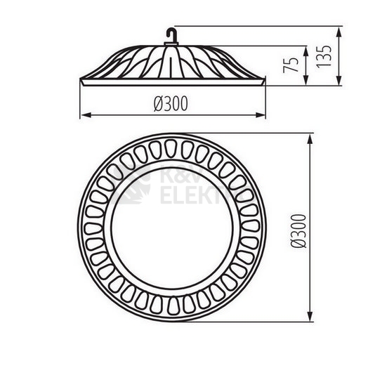 Obrázek produktu Svítidlo Kanlux MILEDO HIBO LED N 100W-NW 31112 2