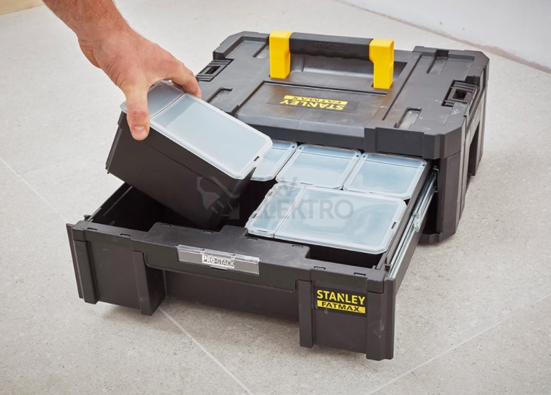 Obrázek produktu  Pojízdná sada boxů na nářadí Stanley FatMax Tstak PRO-STACK FMST1-80107
 3