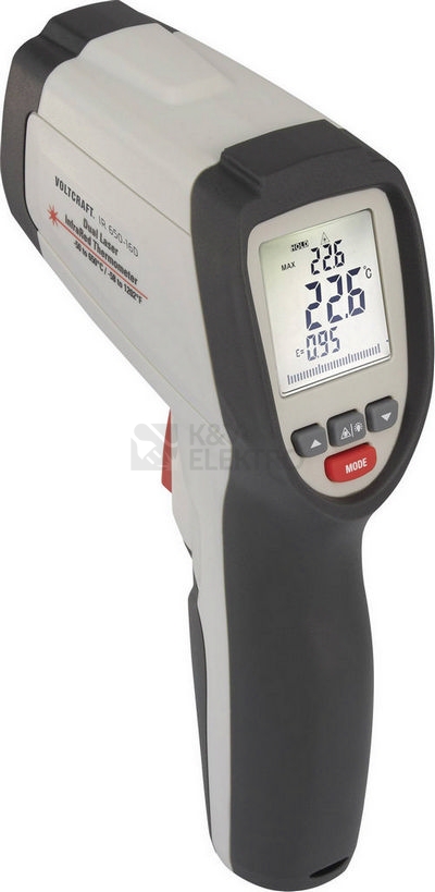 Obrázek produktu Infračervený teploměr pyrometr VOLTCRAFT IR 650-16D s dvojitým laserem 1600031 3