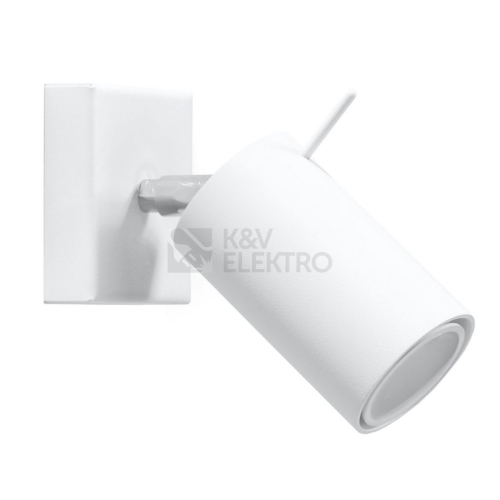 Nástěnné bodové svítidlo SOLLUX Ring GU10 1x40W bez zdroje SL.0087 bílá