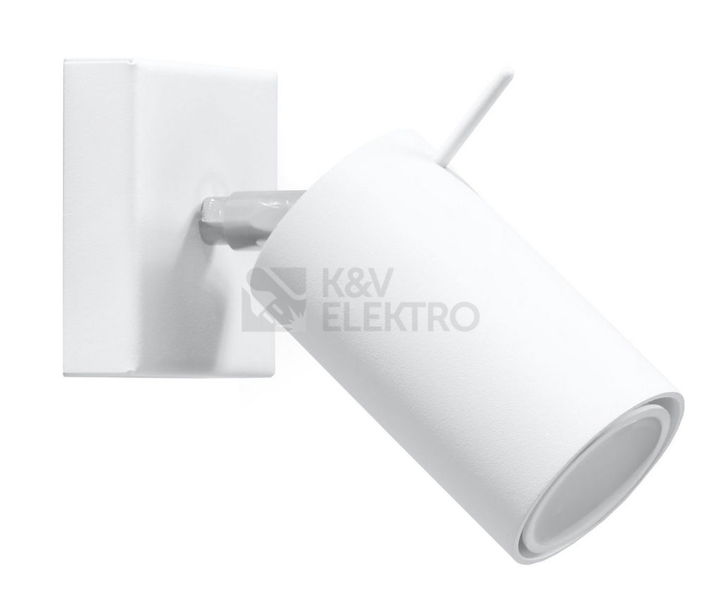 Obrázek produktu Nástěnné bodové svítidlo SOLLUX Ring GU10 1x40W bez zdroje SL.0087 bílá 0