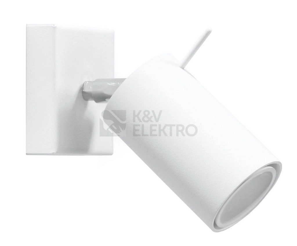 Obrázek produktu Nástěnné bodové svítidlo SOLLUX Ring GU10 1x40W bez zdroje SL.0087 bílá 0