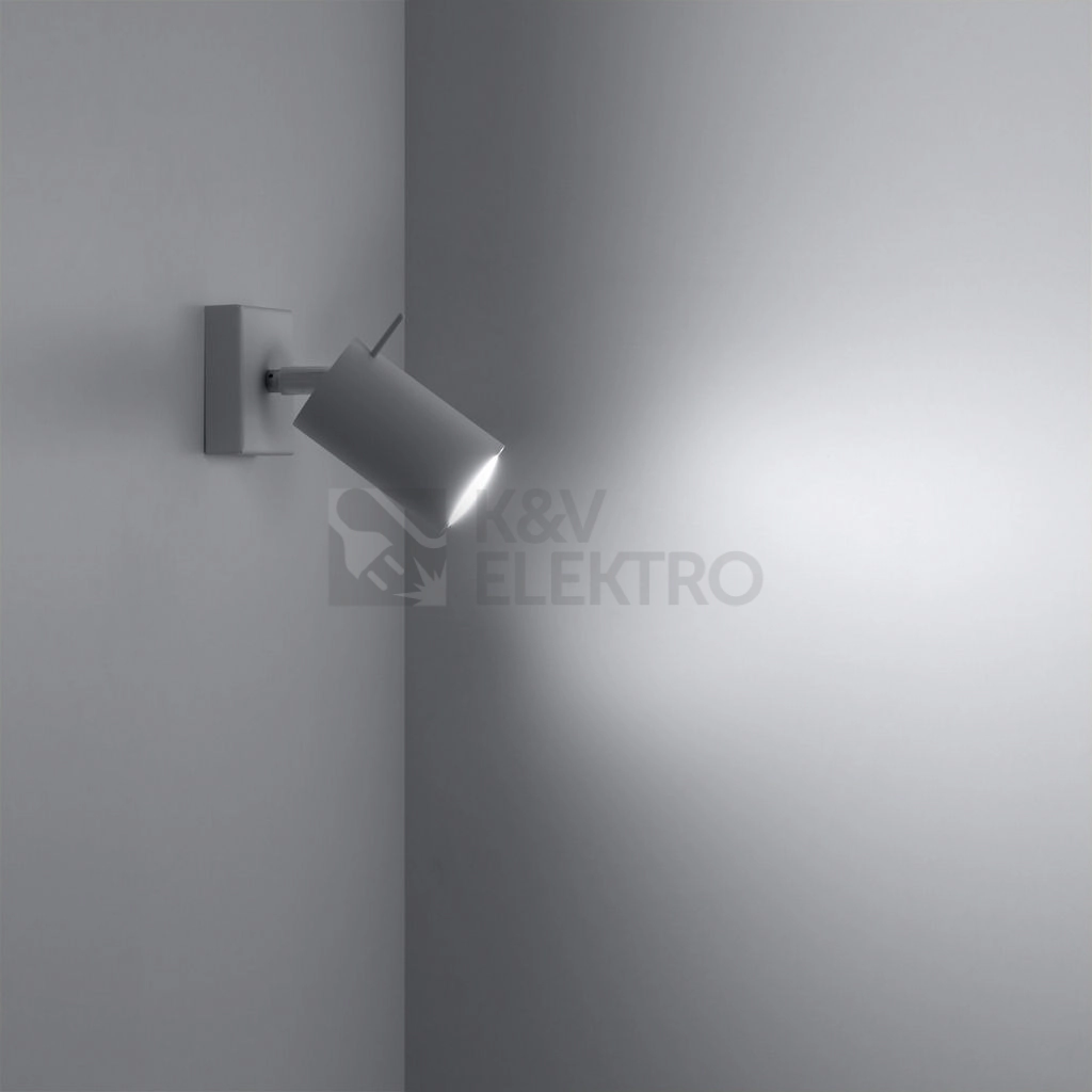 Obrázek produktu Nástěnné bodové svítidlo SOLLUX Ring GU10 1x40W bez zdroje SL.0087 bílá 2