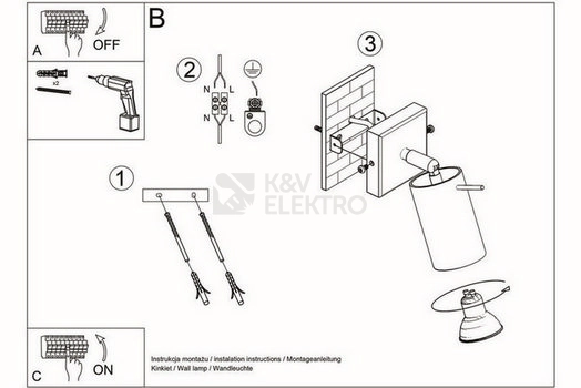 Obrázek produktu Nástěnné bodové svítidlo SOLLUX Ring GU10 1x40W bez zdroje SL.0087 bílá 4