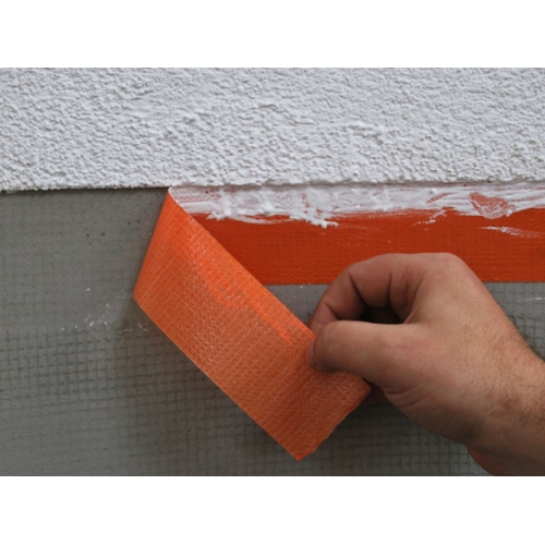 Fasádní maskovací páska UV na omítky Den Braven STRONG 50mmx25m oranžová B7061MA