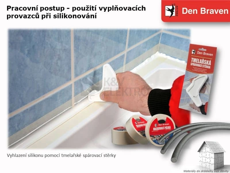 Obrázek produktu Tmelařská spárovací stěrka Den Braven S2510RL 1