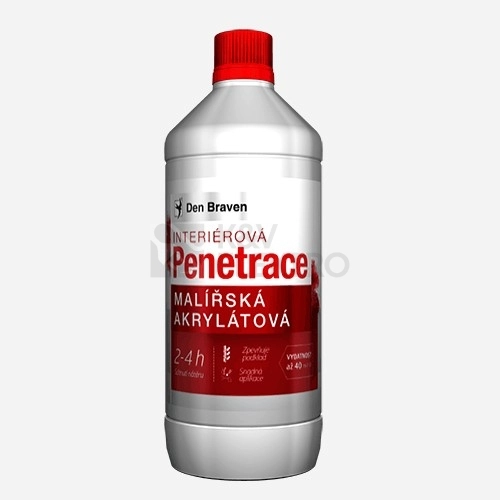 Obrázek produktu Malířská akrylátová penetrace láhev 1 litr Den Braven T05 0