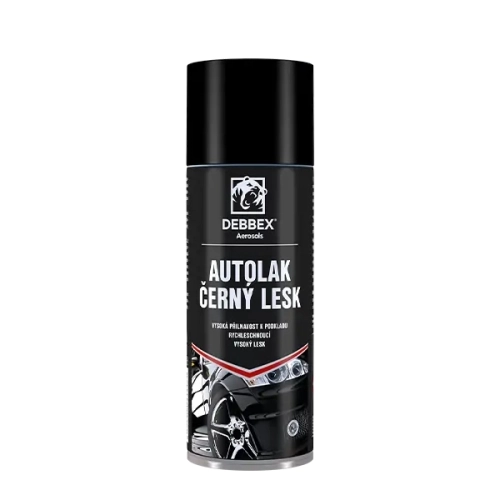 Autolak černý lesk sprej 400ml Den Braven TA21104