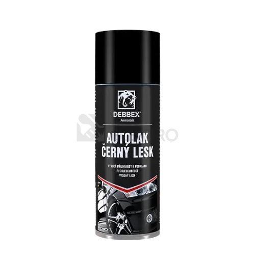 Autolak černý lesk sprej 400ml Den Braven TA21104