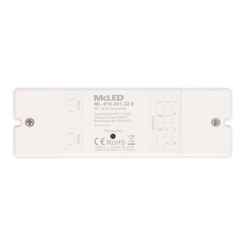 Přijímač pro RF ovladače RGB CCT DIM McLED ML-910.047.22.0 (obrázek 3)