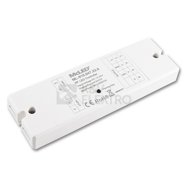 Obrázek produktu Přijímač pro RF ovladače RGB CCT DIM McLED ML-910.047.22.0 0
