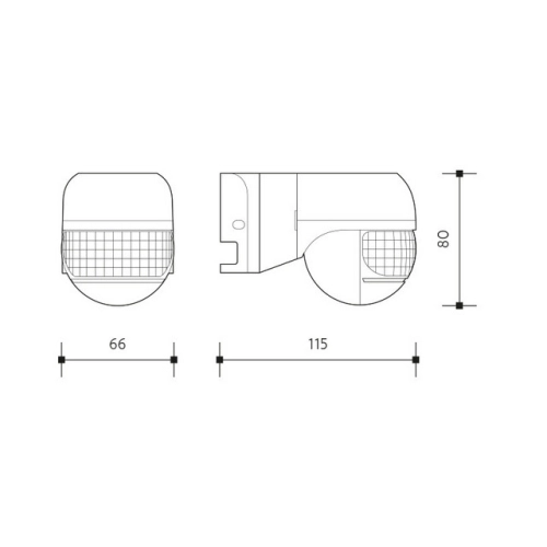 Rohové pohybové čidlo Panlux PN71000015 210° bílá IP44 (obrázek 7)