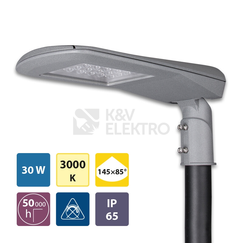 Obrázek produktu  LED svítidlo veřejného osvětlení McLED Street 30W 3000K teplá bílá ML-521.007.09.0 4