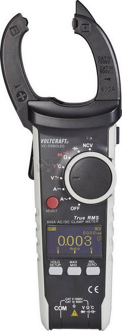 Obrázek produktu Klešťový multimetr kalibrovaný AC/DC VOLTCRAFT VC590 OLED 1197048 7