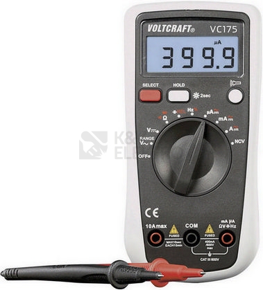 Obrázek produktu Digitální multimetr kalibrovaný dle ISO VOLTCRAFT VC-175 124461 0