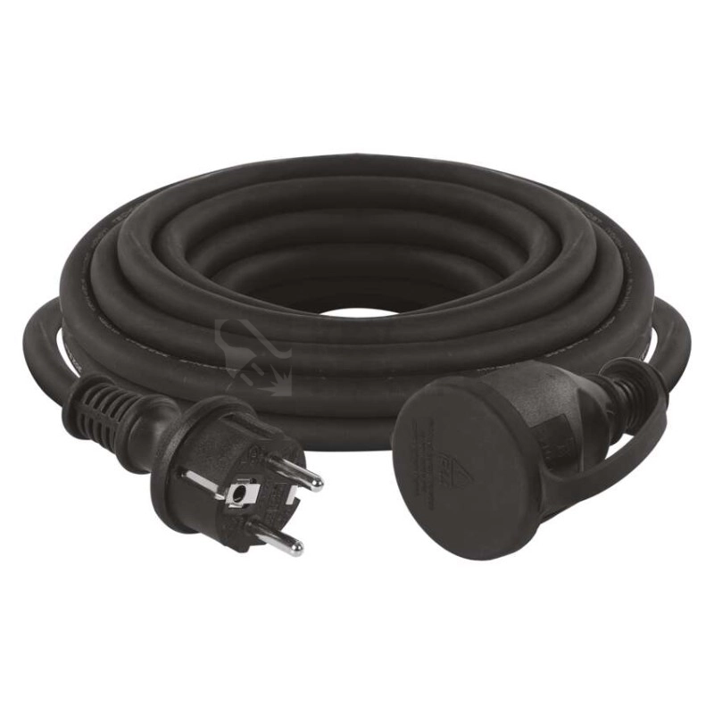 Obrázek produktu Gumový prodlužovací kabel EMOS 5m/1 zásuvka IP44 P01705 0