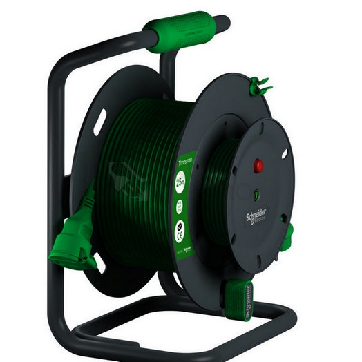 Obrázek produktu Prodlužovací kabel na bubnu 25m/1zásuvka PVC 3x1,5mm2 IP44 Thorsman Spojka Schneider Electric IMT33154 2