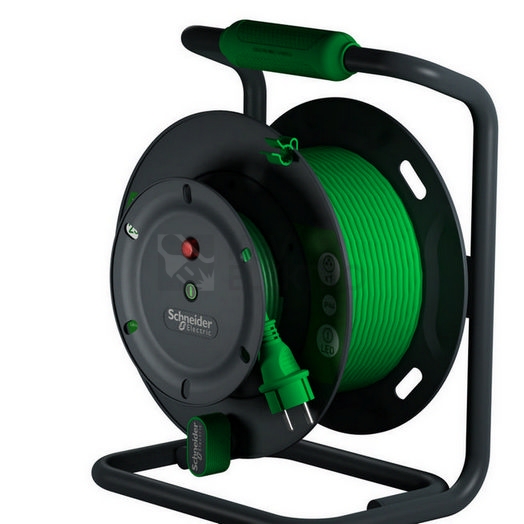 Obrázek produktu Prodlužovací kabel na bubnu 25m/1zásuvka PVC 3x1,5mm2 IP44 Thorsman Spojka Schneider Electric IMT33154 5