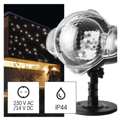 Vánoční osvětlení EMOS DCPC03 ZY2192 LED dekorativní projektor padající vločky