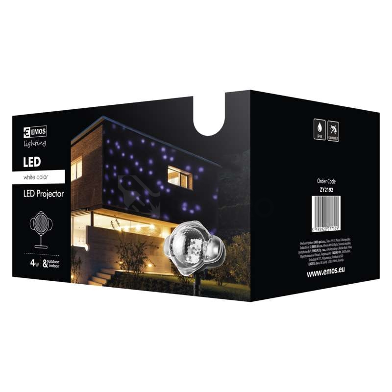 Obrázek produktu Vánoční osvětlení EMOS DCPC03 ZY2192 LED dekorativní projektor padající vločky 14