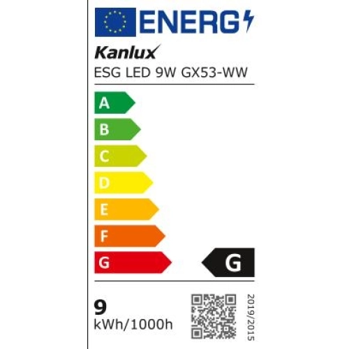 LED žárovka Kanlux ESG 9W GX53-WW 3000K teplá bílá 22422 (obrázek 4)