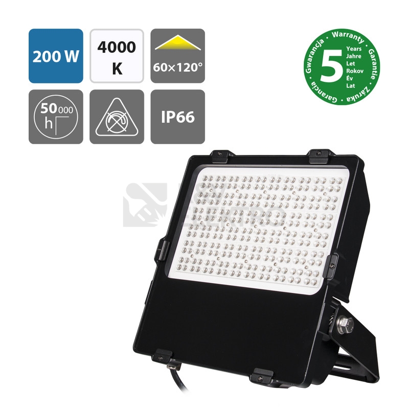 Obrázek produktu LED reflektor McLED Delta 200 200W 25700lm 4000K IP66 ML-511.731.28.4 1