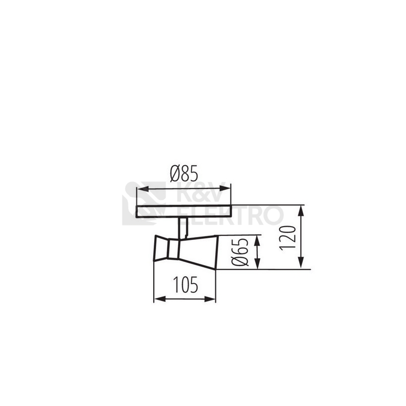 Obrázek produktu Svítidlo Kanlux MILENO EL-1O ASR-AN GU10 29111 3