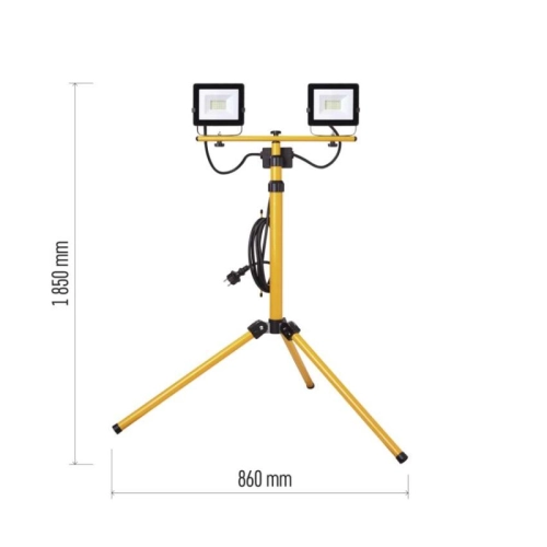 LED reflektor EMOS ZS2221.2 HOBBY SLIM 2x20W + trojnožka, neutrální bílá (obrázek 5)