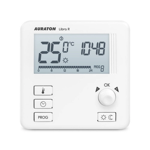 Bezdrátový termostat AURATON Libra SET 3021 RT s týdenním programem 2 teploty