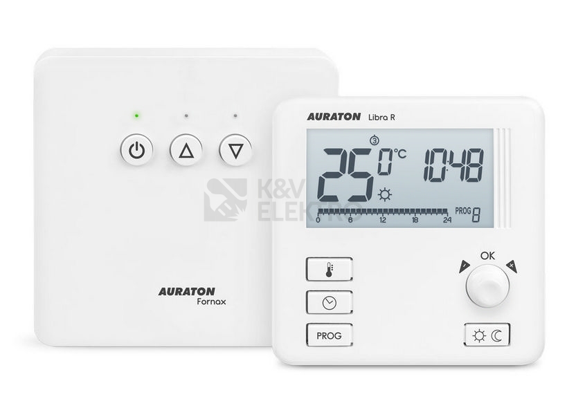 Obrázek produktu Bezdrátový termostat AURATON Libra SET 3021 RT s týdenním programem 2 teploty 0