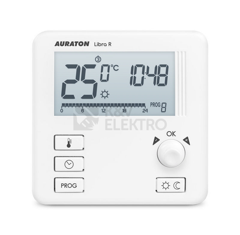 Obrázek produktu Bezdrátový termostat AURATON Libra SET 3021 RT s týdenním programem 2 teploty 3