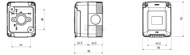 Obrázek produktu Gewiss 27 Combi skříňka IP65 2M šedá GW27062 1