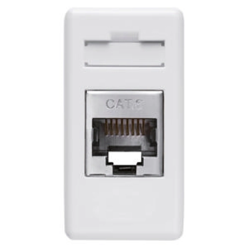 Gewiss 27 Combi datová zásuvka RJ45 Cat6 FTP bílá GW20686