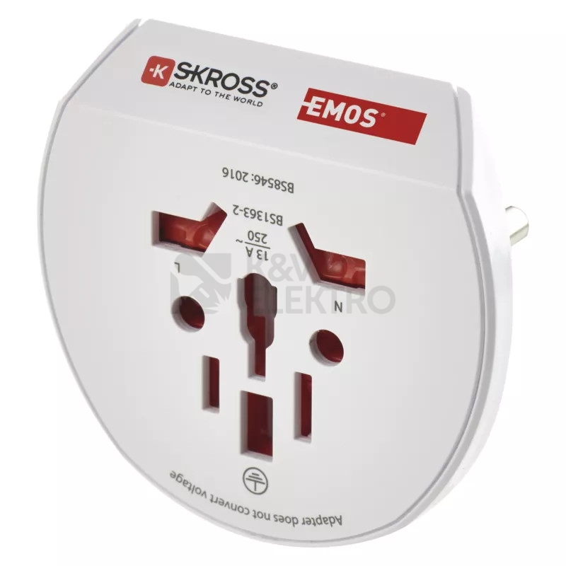 Obrázek produktu  Cestovní univerzální adaptér pro cizince EMOS P0055N SKROSS PA30 0