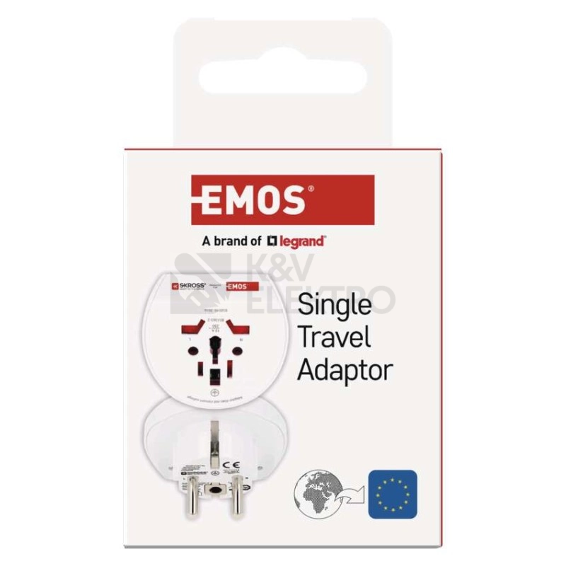 Obrázek produktu Cestovní univerzální adaptér pro cizince EMOS P0055N SKROSS PA30 5
