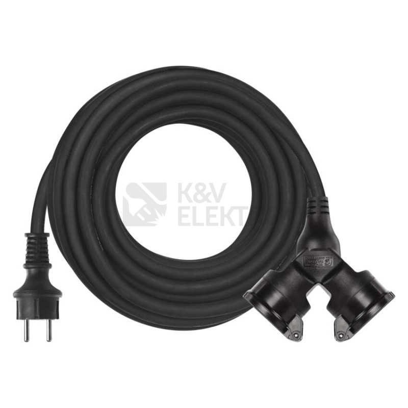 Obrázek produktu Prodlužovací kabel gumový 2zásuvky 10m IP44 EMOS P0601 5