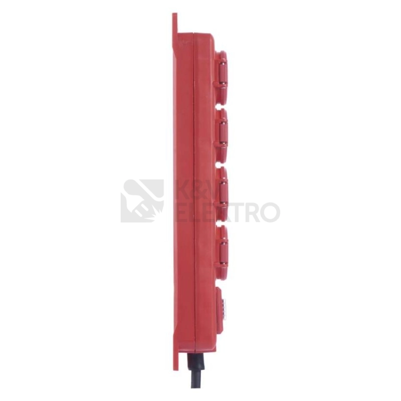 Obrázek produktu Gumový prodlužovací kabel EMOS 5M/4 zásuvky IP44 s vypínačem P14151 7