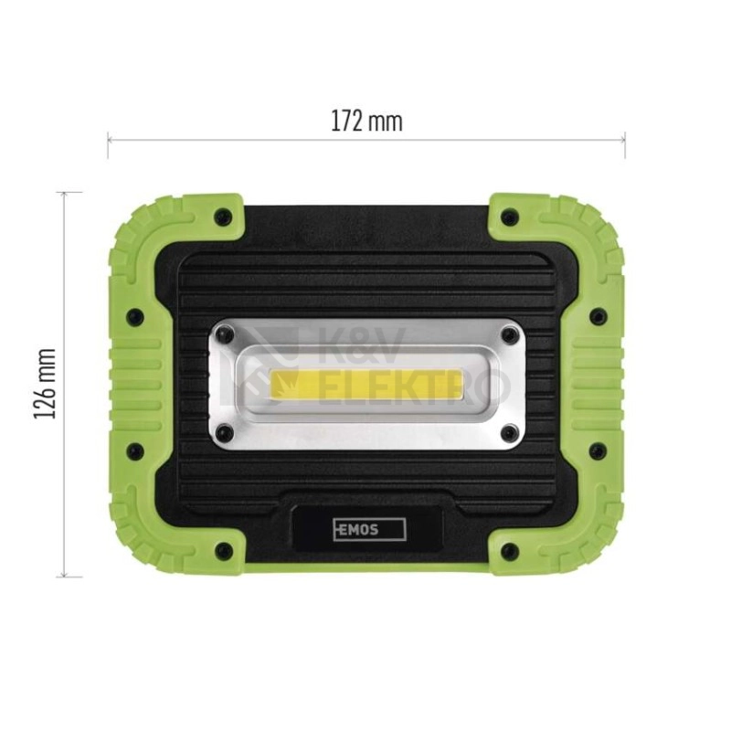Obrázek produktu Pracovní nabíjecí LED svítidlo EMOS P4533 10W 1000lm Li-Ion 4400mAh 8