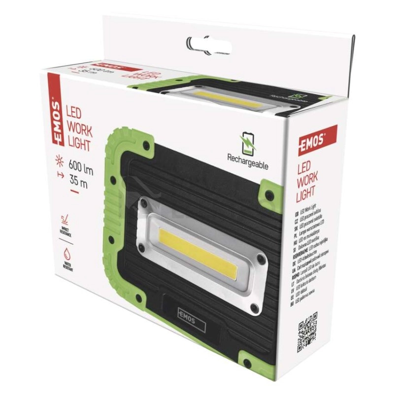 Obrázek produktu Pracovní nabíjecí LED svítidlo EMOS P4534 5W 600lm Li-Ion 3000mAh 6